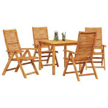 Garten Essgruppe 5 stk. Braun Massivholz Akazie