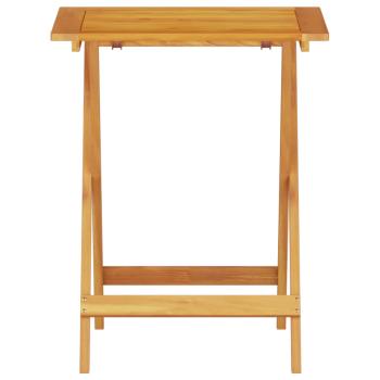 Klapp Bistro Set 3 stk. Braun Massivholz Akazie