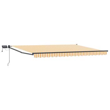 Manuelle Gelenkarmmarkise mit LEDs 4 x 2 m