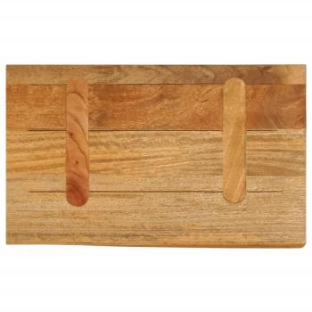 Tischplatte mit Baumkante 60x40x3,8 cm Massivholz Mango