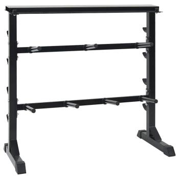 ARDEBO.de - Hantel Rack Schwarz 99 x 45 x 95,5 cm Pulverbeschichteter Stahl