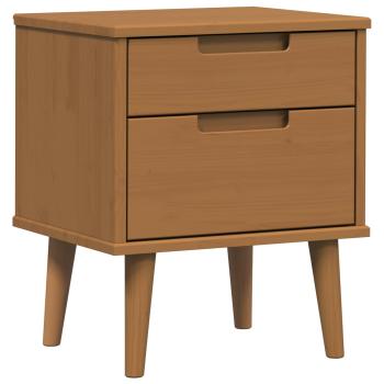 Nachttisch MOLDE Karamell 40 x 35 x 48 cm Massives Kiefernholz
