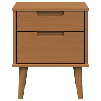Nachttisch MOLDE Karamell 40 x 35 x 48 cm Massives Kiefernholz
