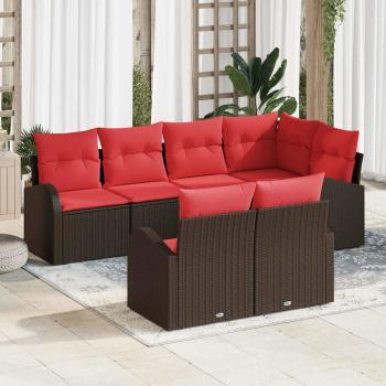 ARDEBO.de - Gartensofa-set Braun Poly-Rattan