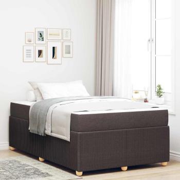 ARDEBO.de - Bettrahmen Dunkelbraun 120 x 200 cm Stoff