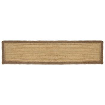 ARDEBO.de - Bereichsteppich Grau 60 x 300 cm Jute