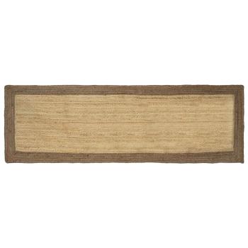ARDEBO.de - Bereichsteppich Grau 80 x 250 cm Jute
