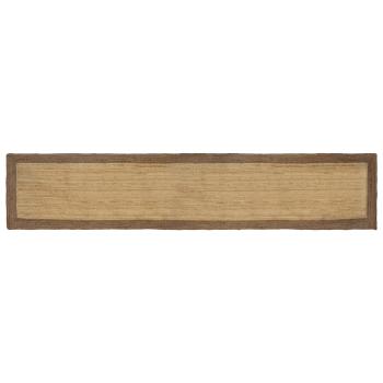 ARDEBO.de - Bereichsteppich Grau 80 x 400 cm Jute