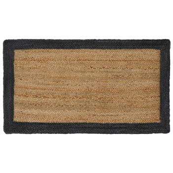 ARDEBO.de - Bereichsteppiche Dunkelgrau 60 x 110 cm Jute