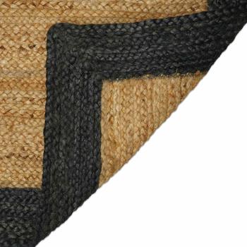 Bereichsteppich Dunkelgrau 80 x 400 cm Jute