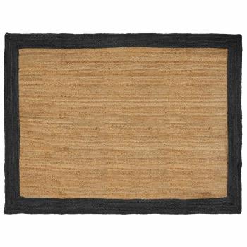 ARDEBO.de - Bereichsteppich Dunkelgrau 200 x 290 cm Jute
