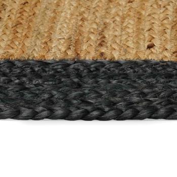 Bereichsteppich Dunkelgrau 200 x 290 cm Jute