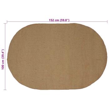Bereichsteppiche Natur 100 x 152 cm Jute