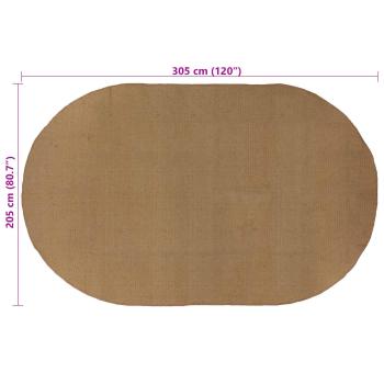 Bereichsteppiche Natur 205 x 305 cm Jute