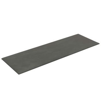 Wandkopfteilen 12 Stk. Dunkelgrau Samt