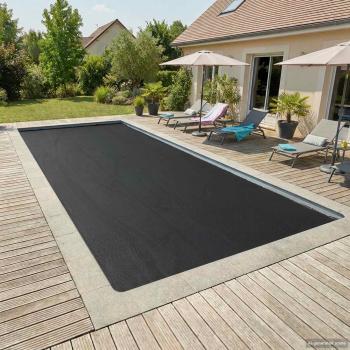 ARDEBO.de - Solar Poolabdeckung 1000 x 500 cm 110 ?m Quadratisch PE Schwarz