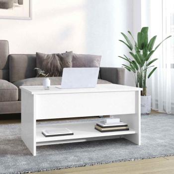 Couchtisch Hochglanz-Weiß 80x50x40 cm Holzwerkstoff