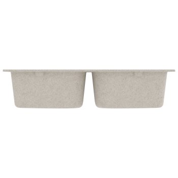 Küchen-Spüle Beige 76 x 48 x 30 cm Quarz und Harz