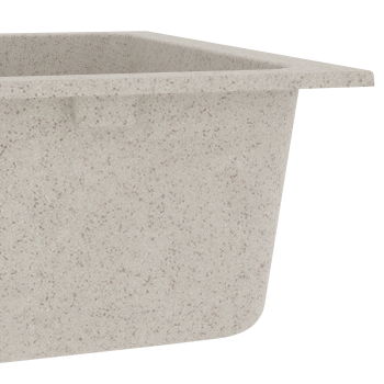 Küchen-Spüle Beige 76 x 48 x 30 cm Quarz und Harz