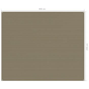 Zeltteppich 250x300 cm Taupe