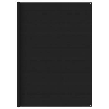 Zeltteppich 300x600 cm Schwarz