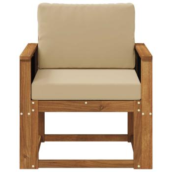 Outdoor Mittelsofa Massivholz Akazie Natur