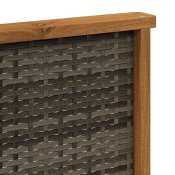Outdoor Mittelsofa Massivholz Akazie Natur