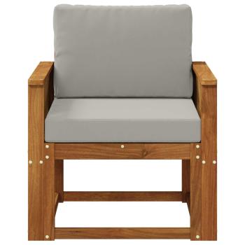 Outdoor Mittelsofa Massivholz Akazie Natur