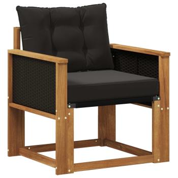 Outdoor Mittelsofa Massivholz Akazie Natur