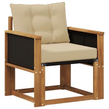 Outdoor Mittelsofa Massivholz Akazie Natur