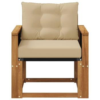 Outdoor Mittelsofa Massivholz Akazie Natur