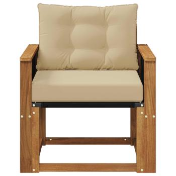 Outdoor Mittelsofa Massivholz Akazie Natur