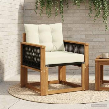 ARDEBO.de - Outdoor Mittelsofa Massivholz Akazie Natur