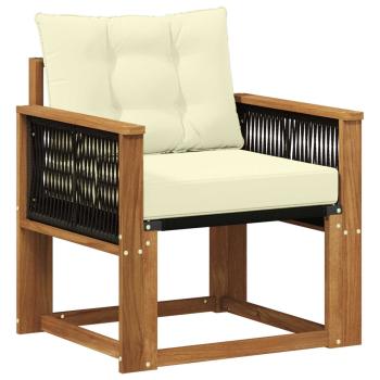 Outdoor Mittelsofa Massivholz Akazie Natur