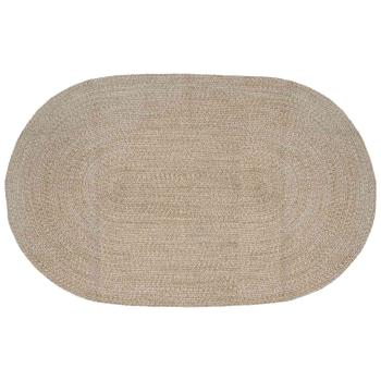 ARDEBO.de - Bereichsteppiche Weiß 152 x 245 cm Jute
