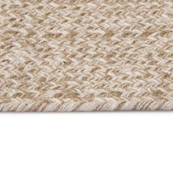 Bereichsteppich Weiß 205 x 305 cm Jute