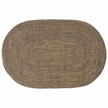 ARDEBO.de - Bereichsteppiche Schwarz 122 x 183 cm Jute