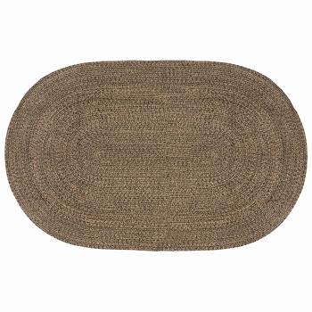 ARDEBO.de - Bereichsteppiche Schwarz 152 x 245 cm Jute
