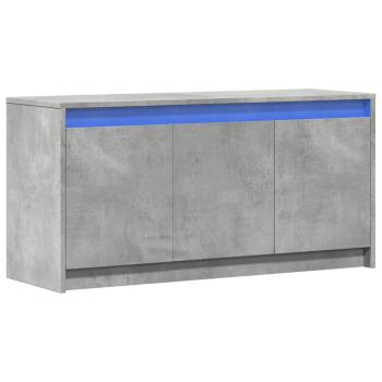 TV-Schrank mit LED-Beleuchtung Betongrau 100x34x50 cm