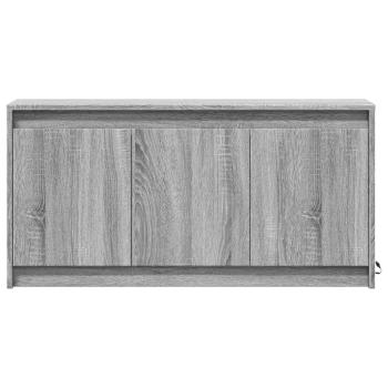 TV-Schrank mit LED-Beleuchtung Grau Sonoma 100x34x50 cm