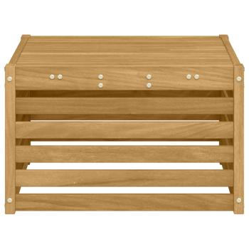 Tisch für Outdoor Massivholz Akazie Weiß 59 x 59 x 37 cm