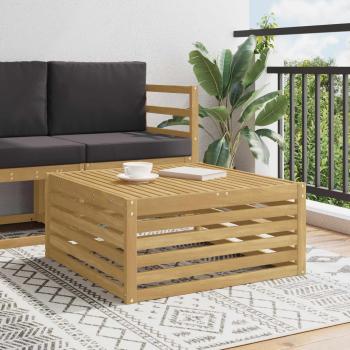 ARDEBO.de - Tisch für Outdoor Massivholz Akazie Weiß 79 x 79 x 37 cm