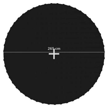 Sprungtuch Schwarz für 3,05 m Runde Trampoline
