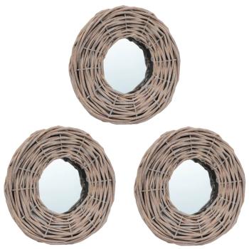 ARDEBO.de - Spiegel 3 Stk. 15 cm Weide