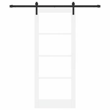 Schiebetür ORKDAL Weiß und Schwarz 83 x 202 cm