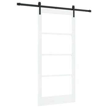 Schiebetür ORKDAL Weiß und Schwarz 93 x 202 cm