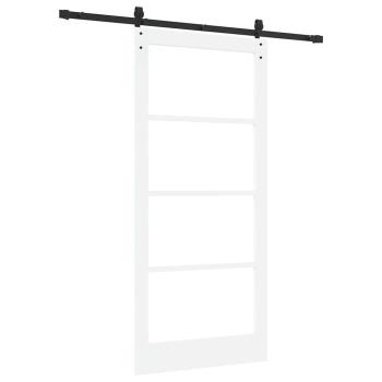 Schiebetür ORKDAL Weiß und Schwarz 93 x 202 cm