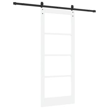 Schiebetür ORKDAL Weiß und Schwarz 83 x 202 cm