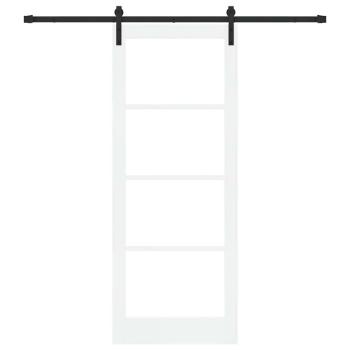 Schiebetür ORKDAL Weiß und Schwarz 83 x 211 cm