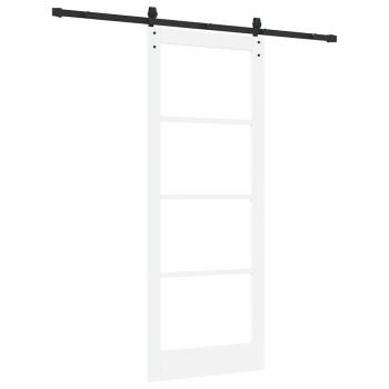 Schiebetür ORKDAL Weiß und Schwarz 83 x 211 cm
